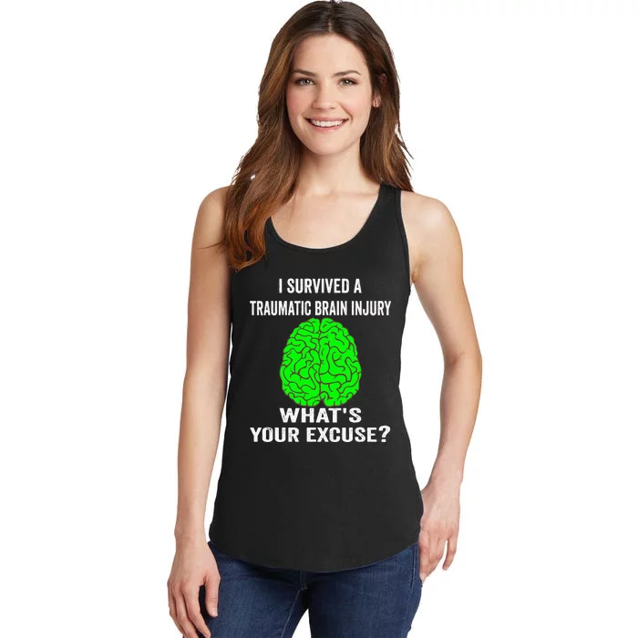 I Survived A Traumatic Brain Injury Whats Your Excuse Ladies Essential Tank