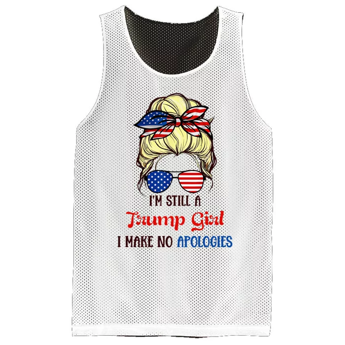 I’M Still A Trump Girl I Make No Apologies Trump2024 Women Mesh Reversible Basketball Jersey Tank