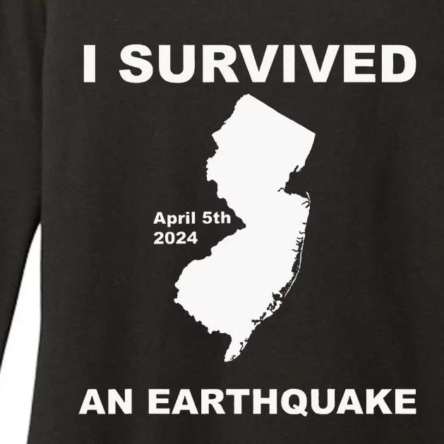 I Survived An Earthquake April 5th 2024 Womens CVC Long Sleeve Shirt