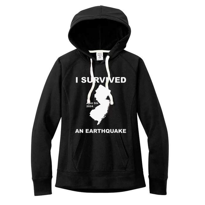 I Survived An Earthquake April 5th 2024 Women's Fleece Hoodie