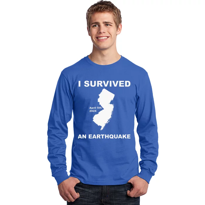 I Survived An Earthquake April 5th 2024 Long Sleeve Shirt