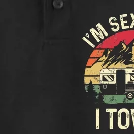 IM Sexy And I Tow It Funny Camper Trailer Rv Dry Zone Grid Performance Polo