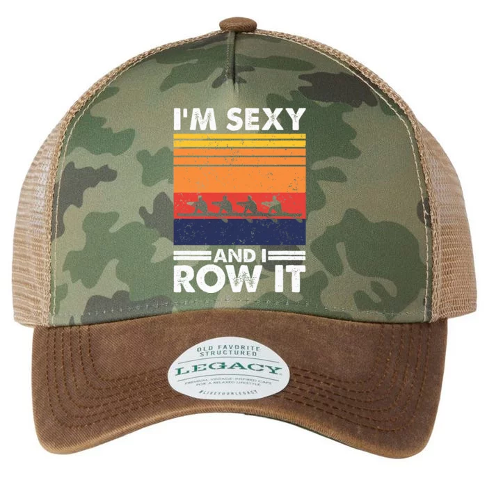 I'm Sexy And I Row It Retro Rowing Crew Legacy Tie Dye Trucker Hat