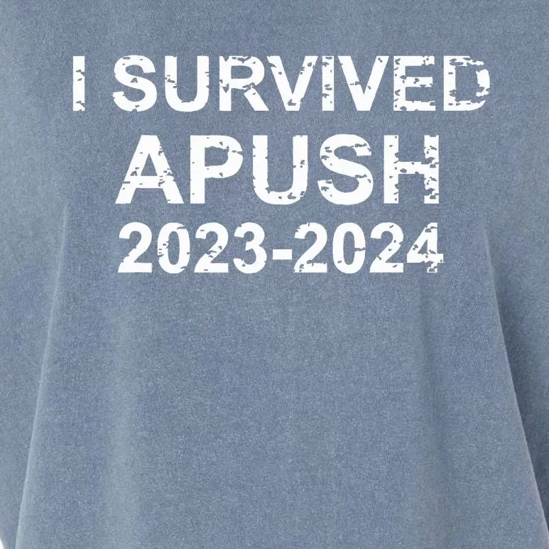 I Survived Apush 2024 For Students Teachers Garment-Dyed Women's Muscle Tee