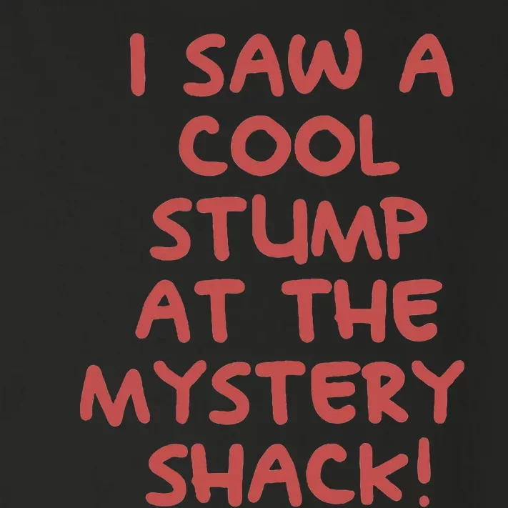 I Saw A Cool Stump At The Mystery Shack! Toddler Long Sleeve Shirt