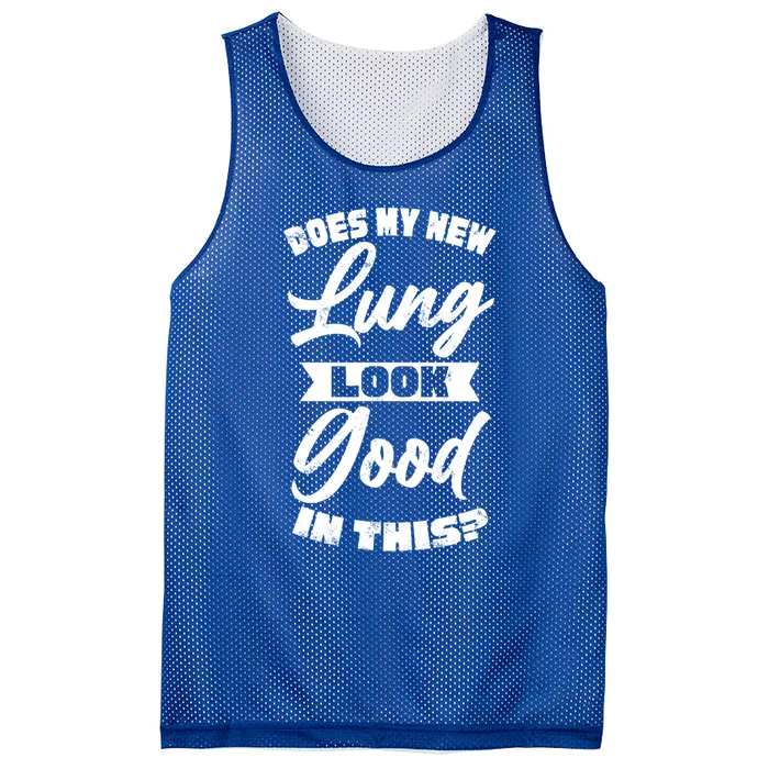 I Survived A Double Lung Transplant Awareness Funny Gift Mesh Reversible Basketball Jersey Tank