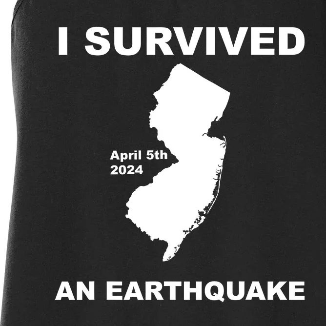 I Survived An Earthquake April 5th 2024 Women's Racerback Tank