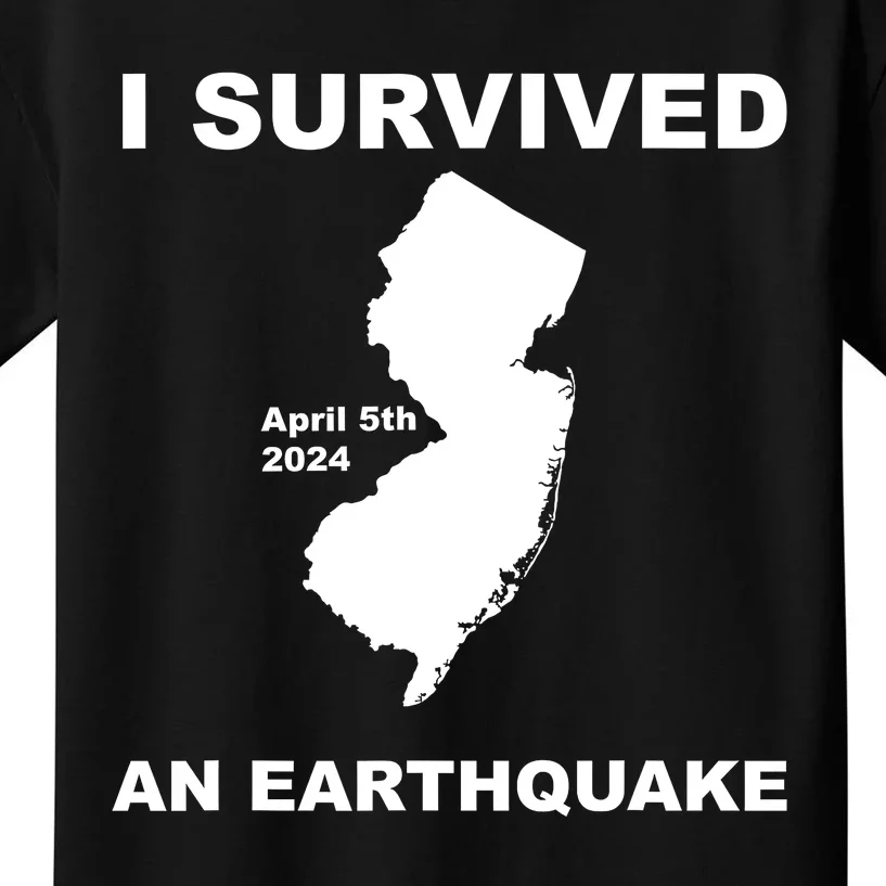 I Survived An Earthquake April 5th 2024 Kids T-Shirt