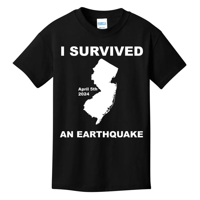 I Survived An Earthquake April 5th 2024 Kids T-Shirt