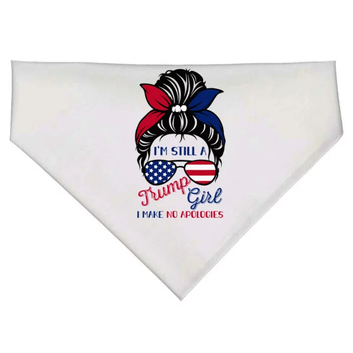 IM Still A Trump Girl Make No Apologies American Patriotic USA-Made Doggie Bandana