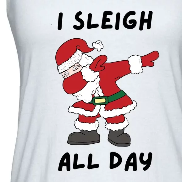 I Sleigh All Day Santa Claus Funny Christmas Ladies Essential Flowy Tank