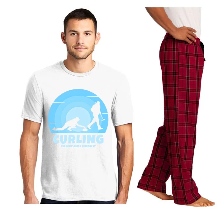 IM Sexy And I Throw It Curling Player On Funny Curling Gift Pajama Set