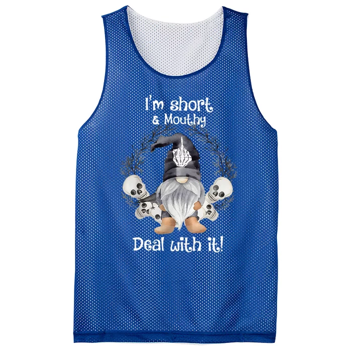 Im Short And Mouthy Deal With It Funny Mesh Reversible Basketball Jersey Tank