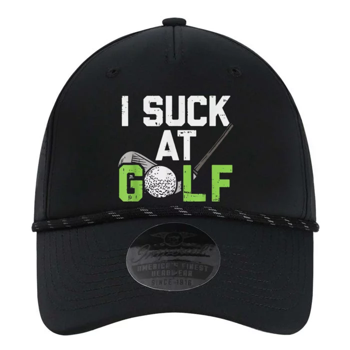 I Suck At Golf Funny Saying Sarcastic Golfing Golf Performance The Dyno Cap