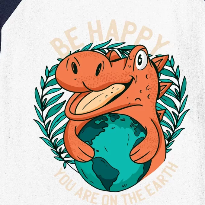 Ironic Statet About Climate Change By A Dinosaur Gift Baseball Sleeve Shirt