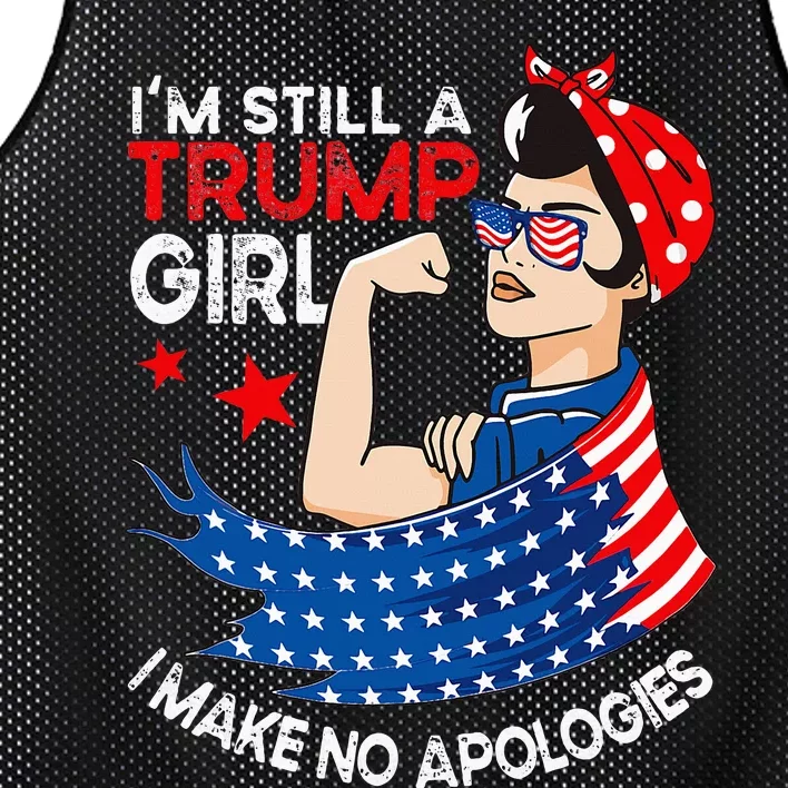 IM Still A Trump Girl I Make No Apologies Women Trump 2024 Mesh Reversible Basketball Jersey Tank