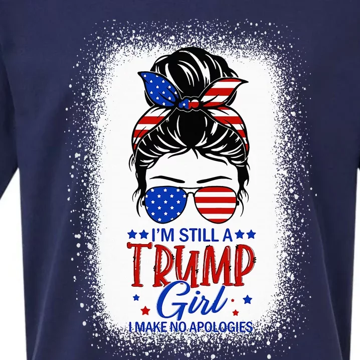 IM Still A Trump Girl I Make No Apologies Trump 2024 Women Sueded Cloud Jersey T-Shirt