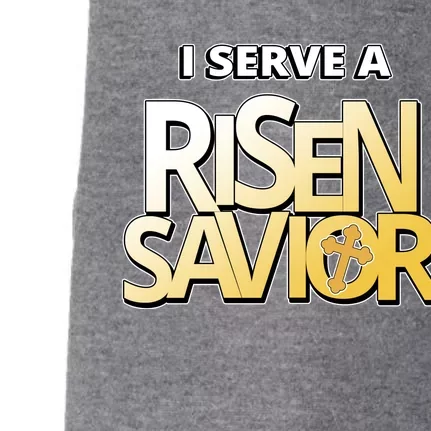 I Serve A Risen Savior Christian Faith Doggie 3-End Fleece Hoodie