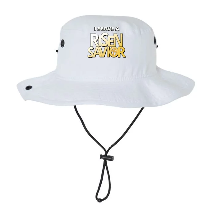 I Serve A Risen Savior Christian Faith Legacy Cool Fit Booney Bucket Hat