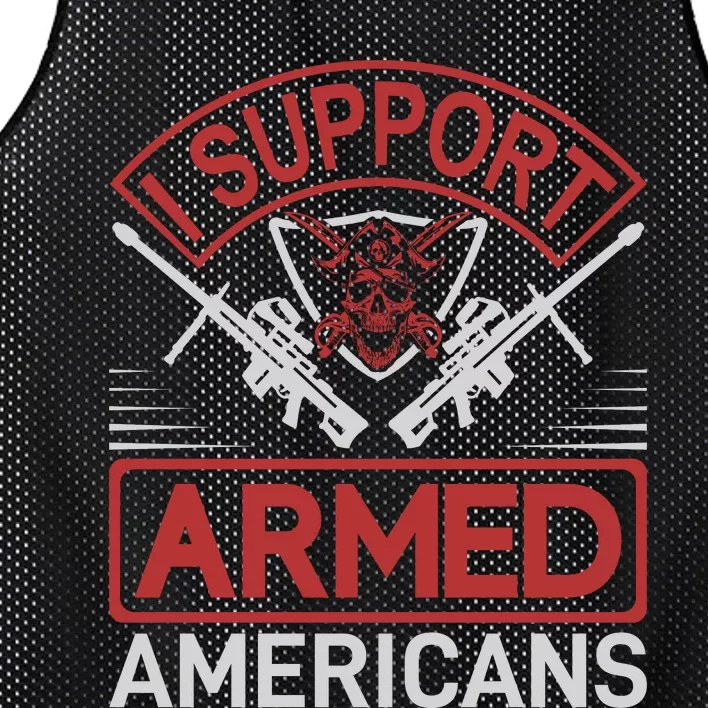 I Support Armed Americans Mesh Reversible Basketball Jersey Tank