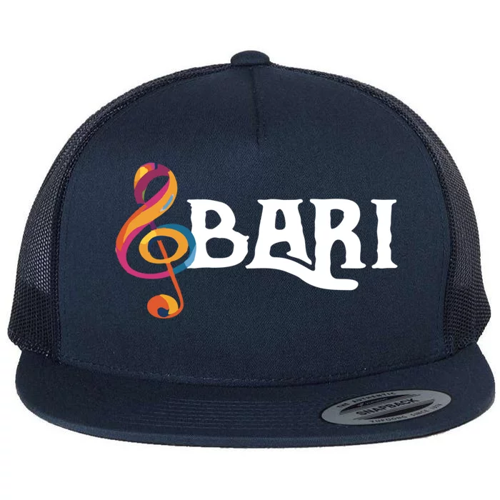 I Sing Baritone Barbershop Quartet Vocal Singer Gift Flat Bill Trucker Hat