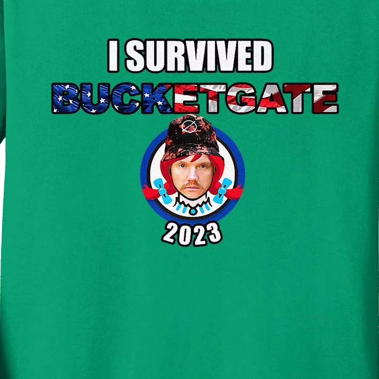 I Survived Bucketgate 2023 Premium Kids Long Sleeve Shirt