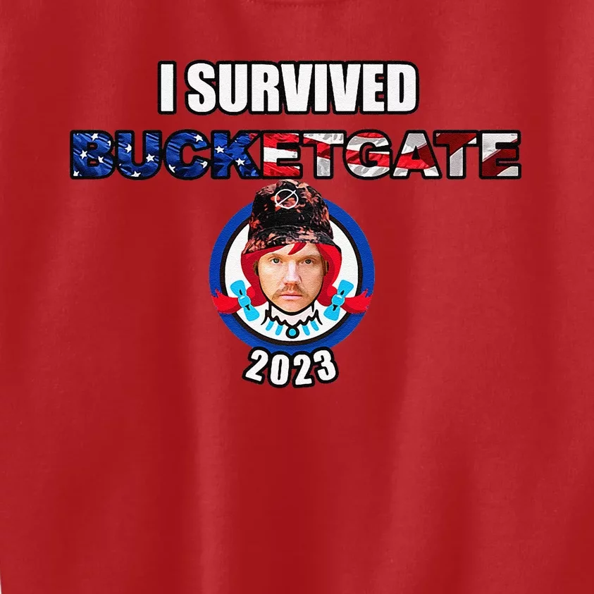 I Survived Bucketgate 2023 Premium Kids Sweatshirt