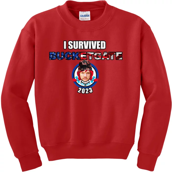 I Survived Bucketgate 2023 Premium Kids Sweatshirt