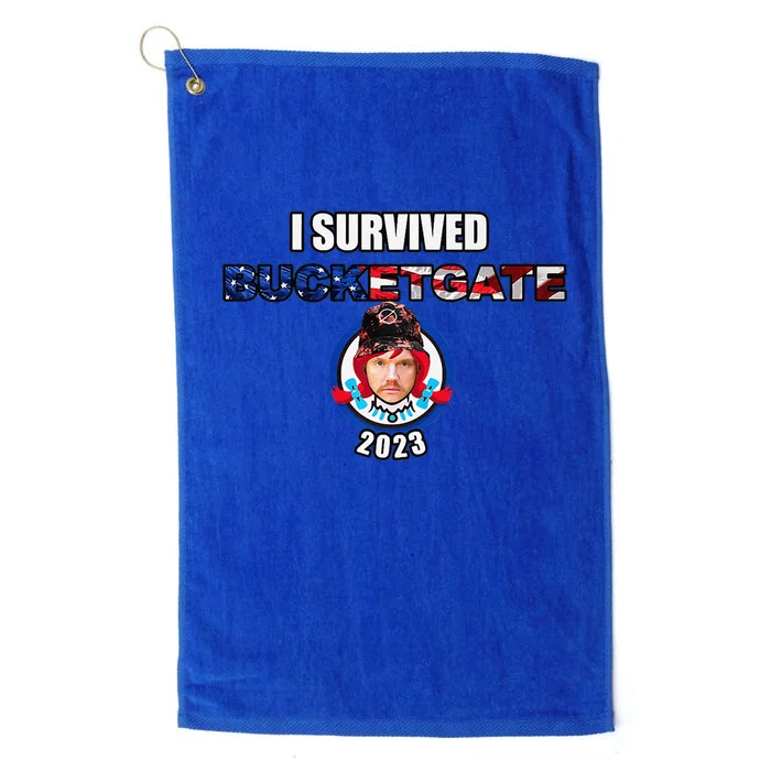 I Survived Bucketgate 2023 Premium Platinum Collection Golf Towel