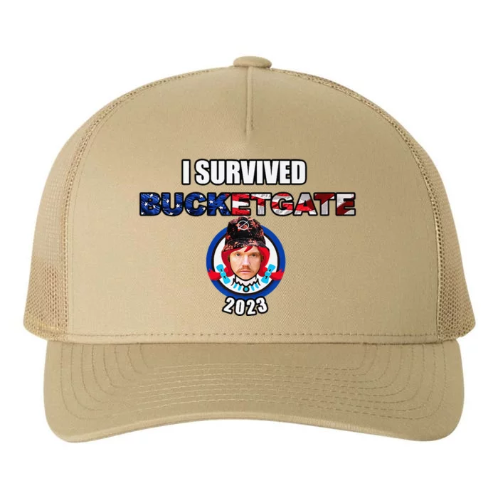 I Survived Bucketgate 2023 Premium Yupoong Adult 5-Panel Trucker Hat