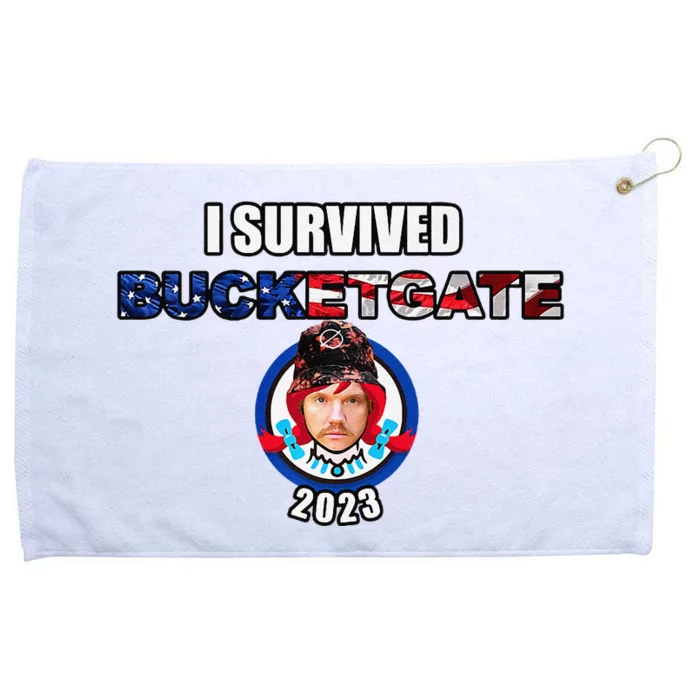 I Survived Bucketgate 2023 Premium Grommeted Golf Towel