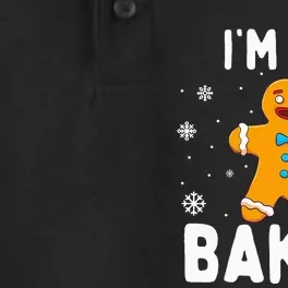 I'm So Baked Gingerbread Man Christmas Funny Cookie Baking Dry Zone Grid Performance Polo