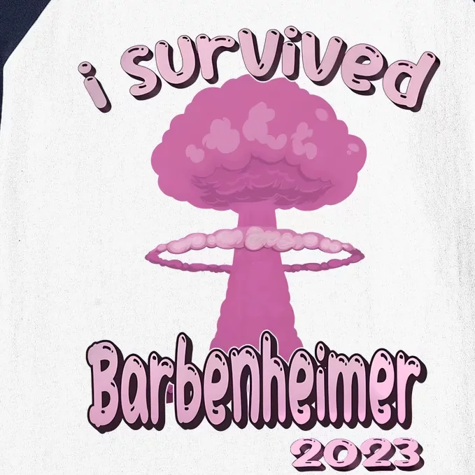 I Survived Barbenheimer Oppenheimer Barb!e Barbieheimer Active Baseball Sleeve Shirt