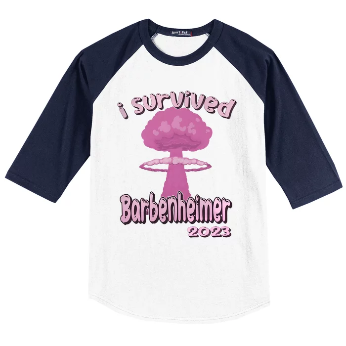 I Survived Barbenheimer Oppenheimer Barb!e Barbieheimer Active Baseball Sleeve Shirt