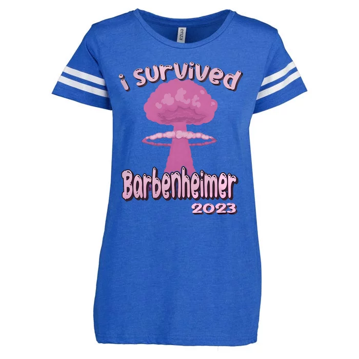 I Survived Barbenheimer Oppenheimer Barb!e Barbieheimer Active Enza Ladies Jersey Football T-Shirt