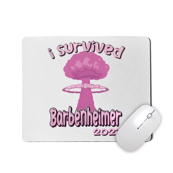 I Survived Barbenheimer Oppenheimer Barb!e Barbieheimer Active Mousepad