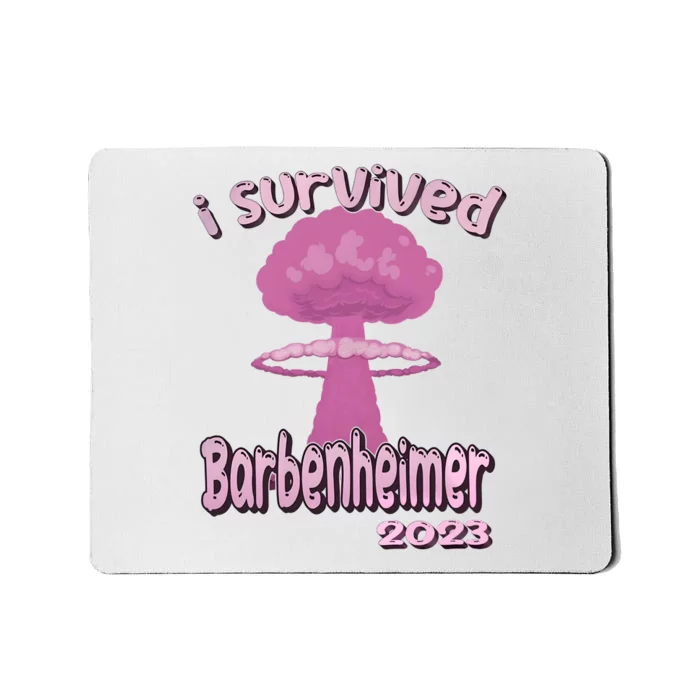 I Survived Barbenheimer Oppenheimer Barb!e Barbieheimer Active Mousepad