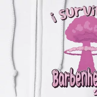 I Survived Barbenheimer Oppenheimer Barb!e Barbieheimer Active Full Zip Hoodie