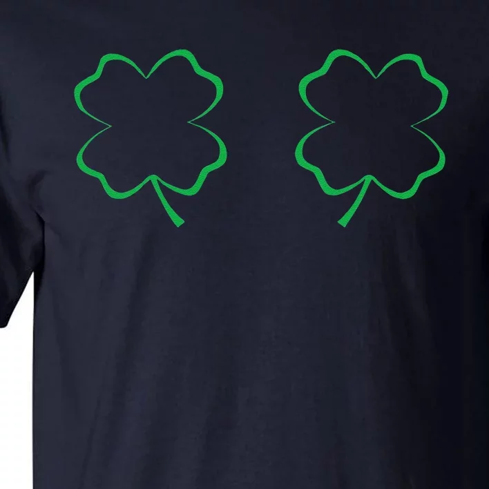 Irish Shamrock Boobs Saint Patrick's Paddys Day Bra Tall T-Shirt