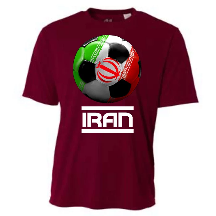 Iran Soccer Ball Cooling Performance Crew T-Shirt