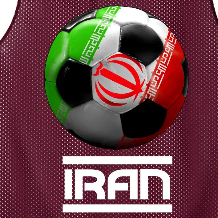 Iran Soccer Ball Mesh Reversible Basketball Jersey Tank