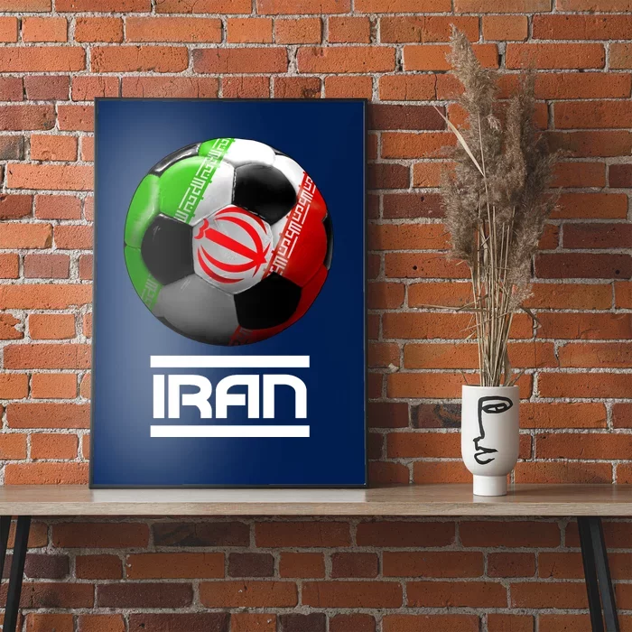 Iran Soccer Ball Poster