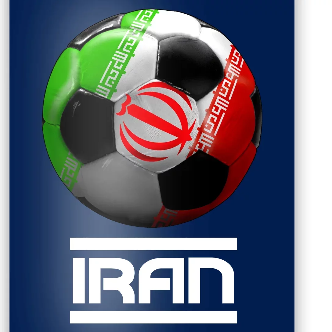 Iran Soccer Ball Poster