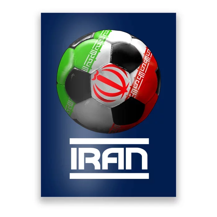 Iran Soccer Ball Poster