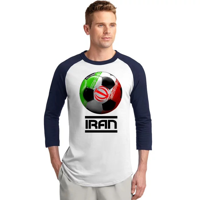 Iran Soccer Ball Baseball Sleeve Shirt