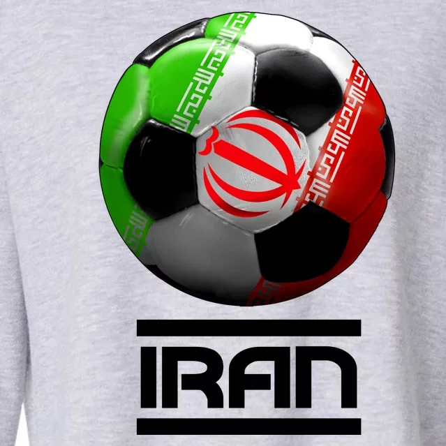 Iran Soccer Ball Cropped Pullover Crew