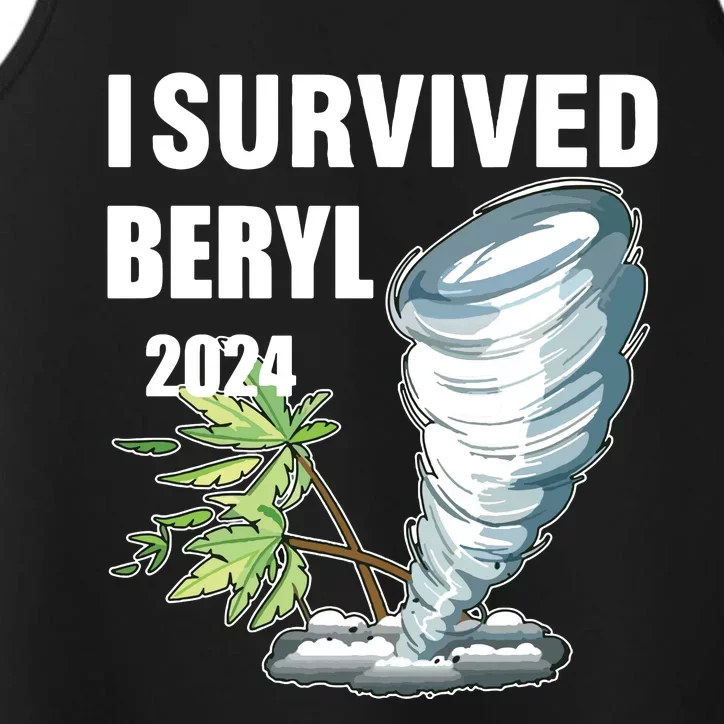 I Survived Beryl 2024 Support Squad I Survived Inspirational. Performance Tank