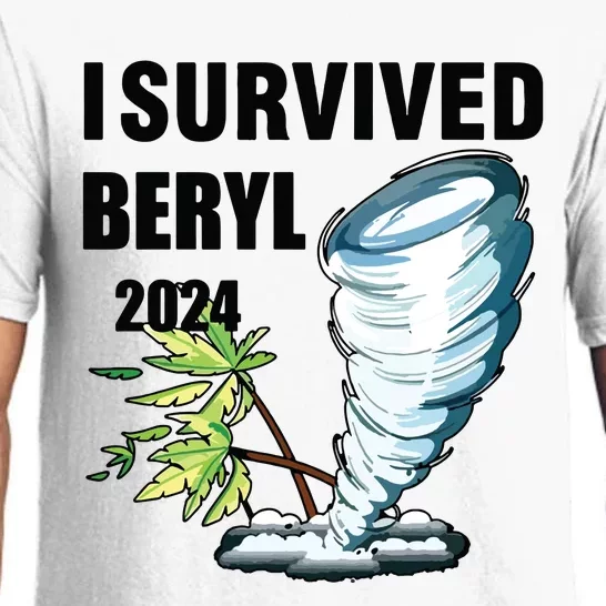 I Survived Beryl 2024 Support Squad I Survived Inspirational. Pajama Set