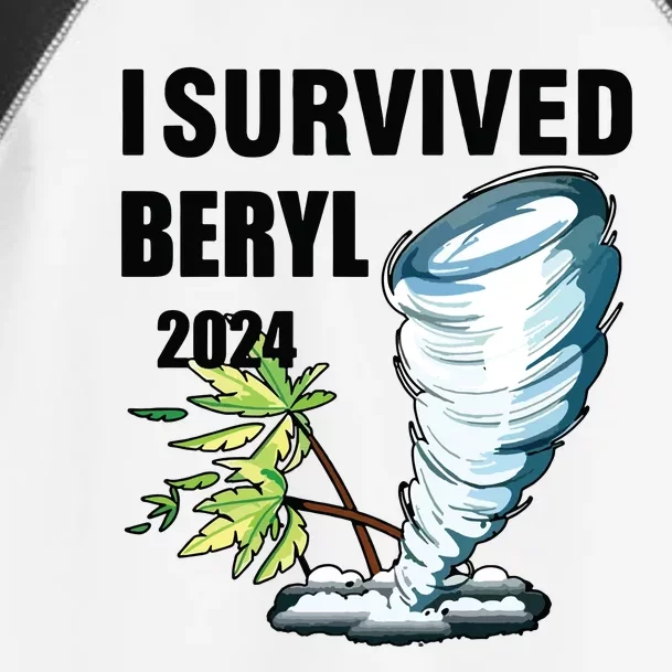 I Survived Beryl 2024 Support Squad I Survived Inspirational. Toddler Fine Jersey T-Shirt