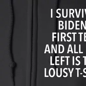 I Survived Biden’S First Term And All I Got Left Is This Lousy Full Zip Hoodie